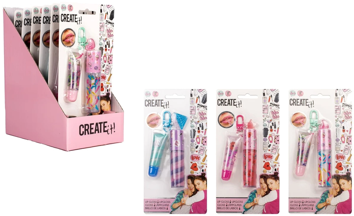 Набір блисків для губ CREATE IT! Брелоки в асортименті