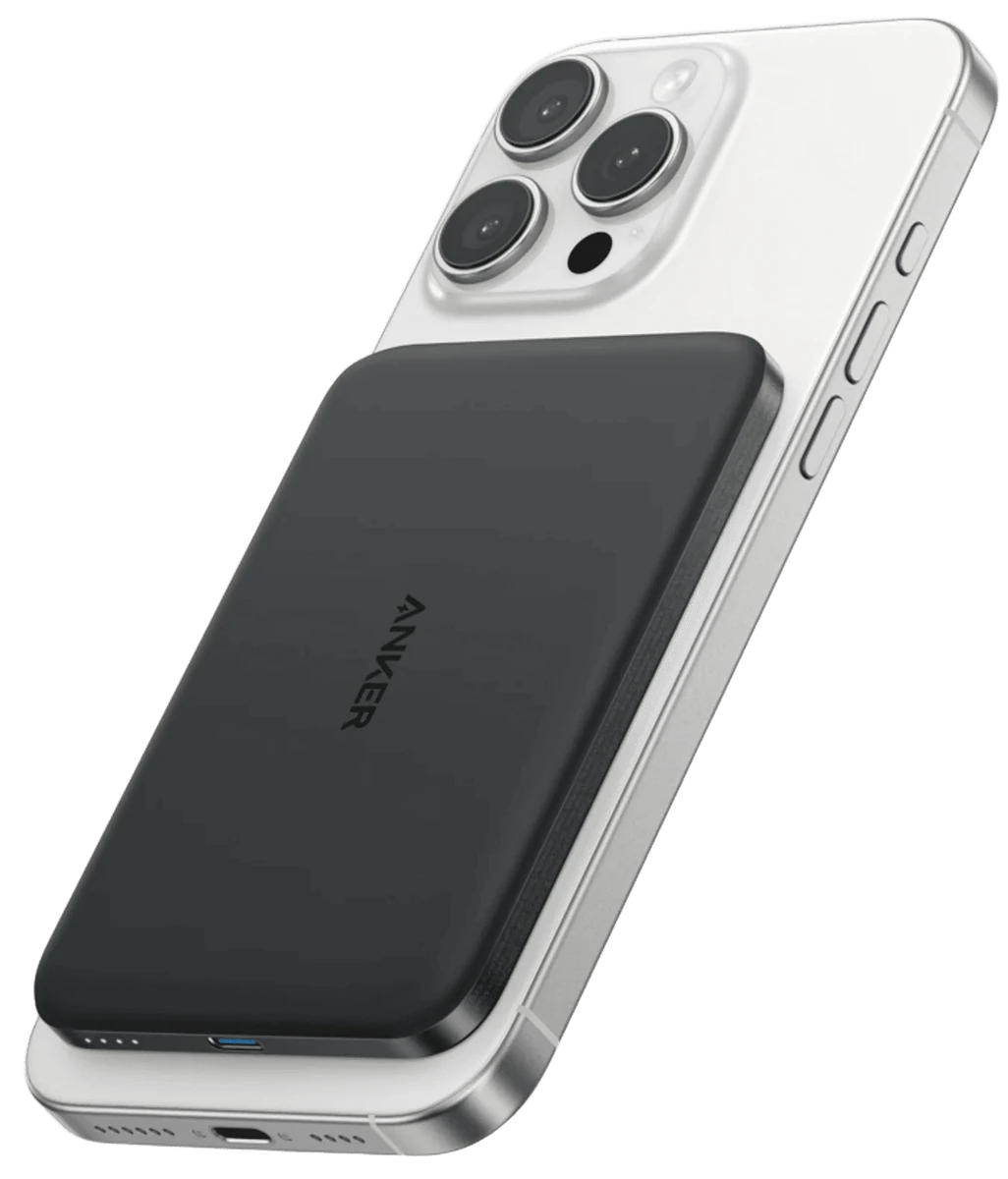 зовн. акум. ANKER Nano - 5000 mAh Qi2 15W MagGo Slim (Чорний)