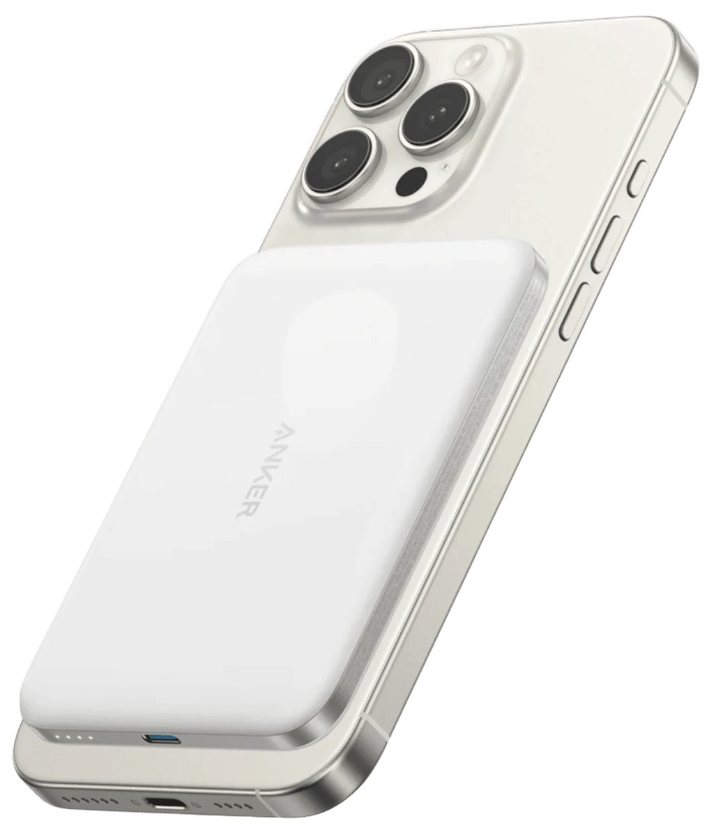 зовн. акум. ANKER Nano - 5000 mAh Qi2 15W MagGo Slim (Білий)