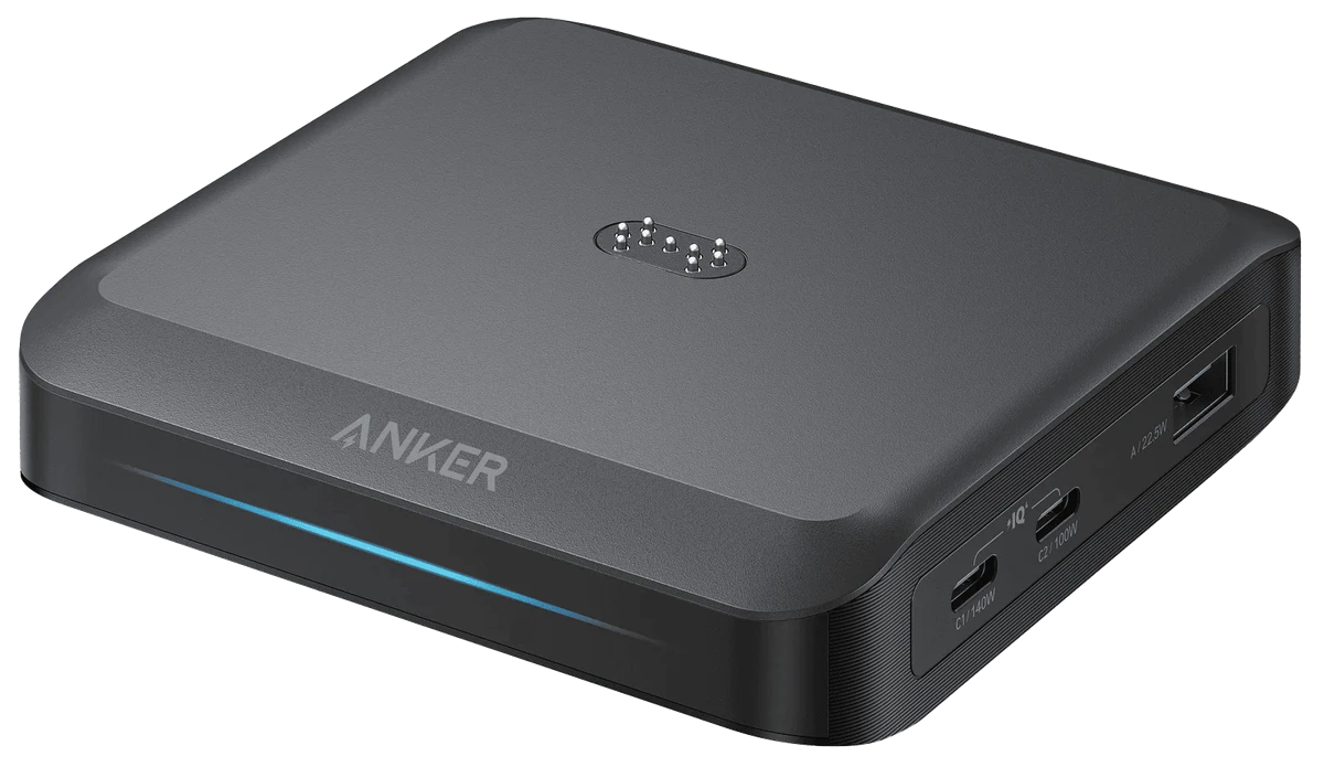 мережева зарядка ANKER Charging Base for Anker Prime 150W, 2xUSB-C, 1xUSB-A, Pogo pin (Чорний)