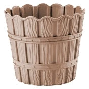 Горщик для квітів VIOLET HOUSE 1048 BAMBOO CREAM д/квітів із дренажем 7 л. (1048 BAMBOO CREAM 7 л.)