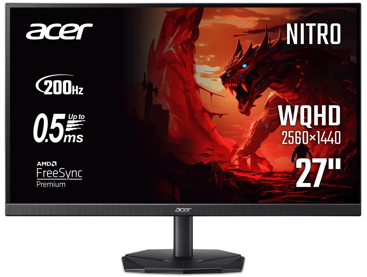 Монiтор TFT ACER 27" Nitro KG271UX1bmiipx (UM.HX1EE.109) QHD IPS 200Hz 1.07B 2*HDMI DP MM Black