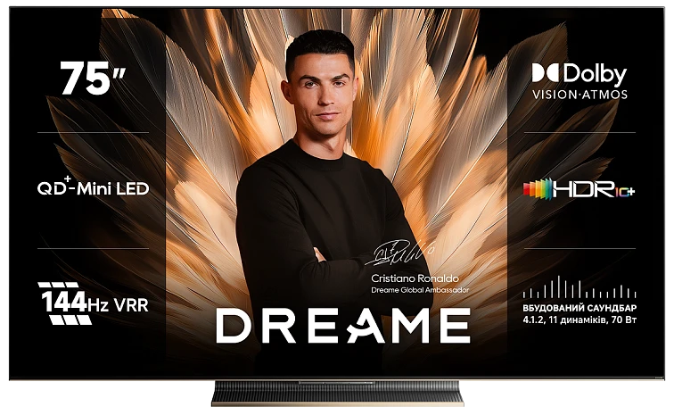 Телевізор DREAME Aura Mini LED 4K TV 75S100