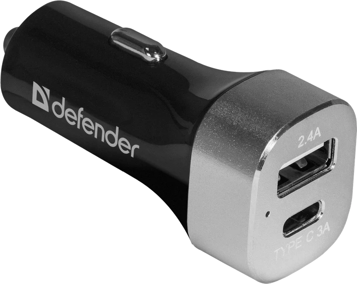 Комп.Аксесуари DEFENDER UCG-01 1 порт USB + TypeC, 5V / 5.4A автоадаптер, блистер