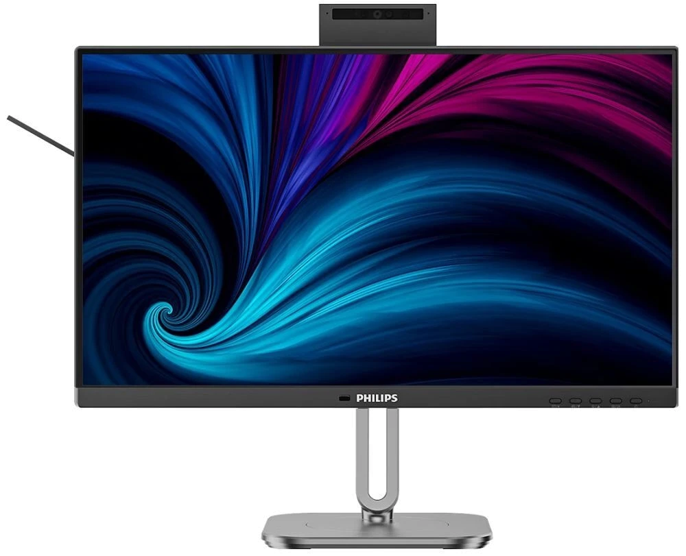 Монiтор TFT PHILIPS 23.8" 24B2U4301H/00 IPS 120Hz HDMI DP USB-C Pivot USB WebCam RJ45