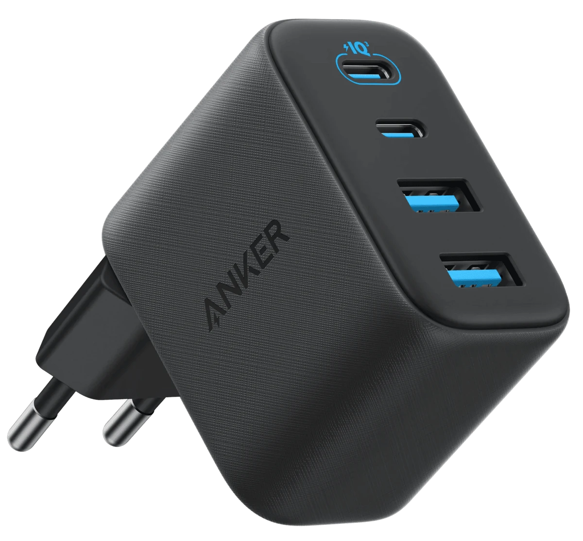 мережева зарядка ANKER Zolo Charger - 50W, 2xUSB-C & 2xUSB-A (Чорна)