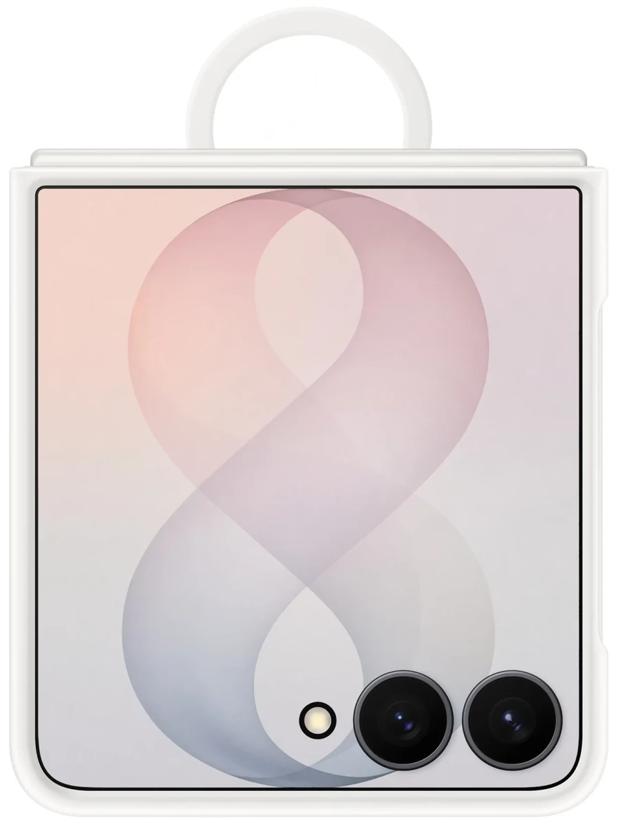 Чохол для смартф. SAMSUNG для Flip 8 Silicone Ring Magnet Case EF-EF776CWEGUA / Білий