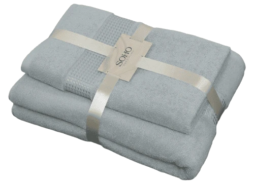 Текстиль банний SOHO Наб. руш. 50*90+70*140см бавовна 100% Elove Light Gray