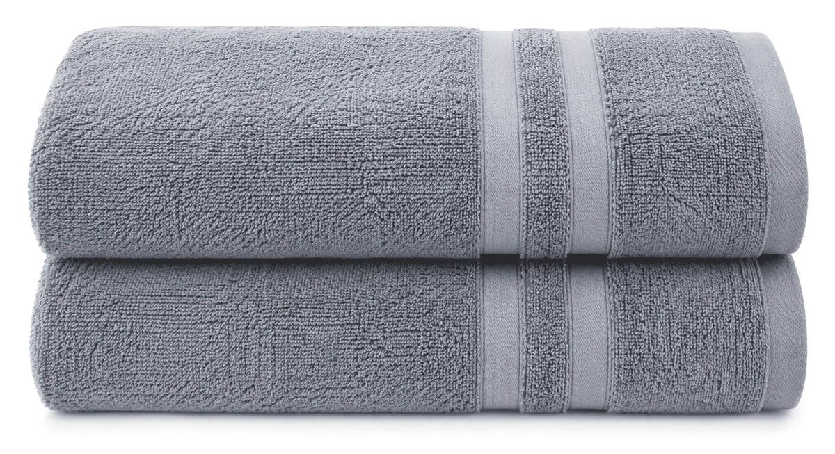 Текстиль банний SOHO Наб. руш. 50*90+70*140см в коробці бавовна Stripe Gray