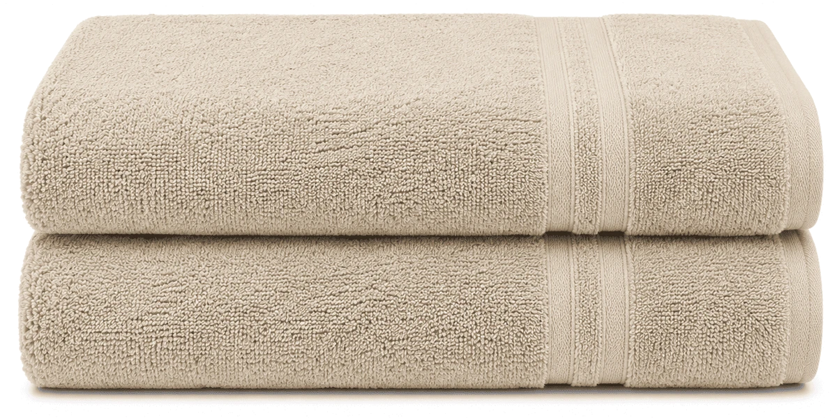 Текстиль банний SOHO Наб. руш. 50*90+70*140см в коробці бавовна Stripe Beige