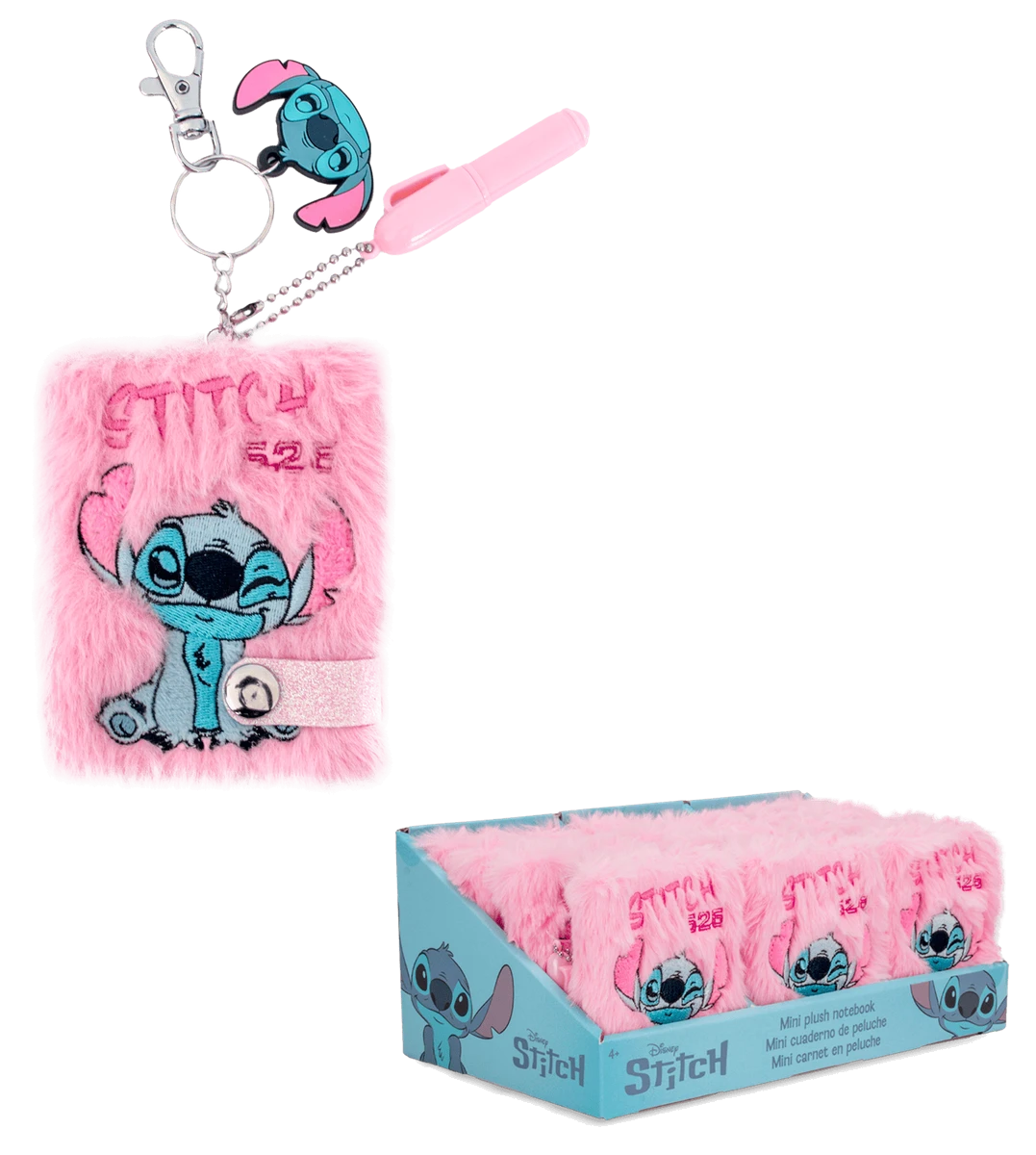 Блокнот плюшевий-міні STITCH