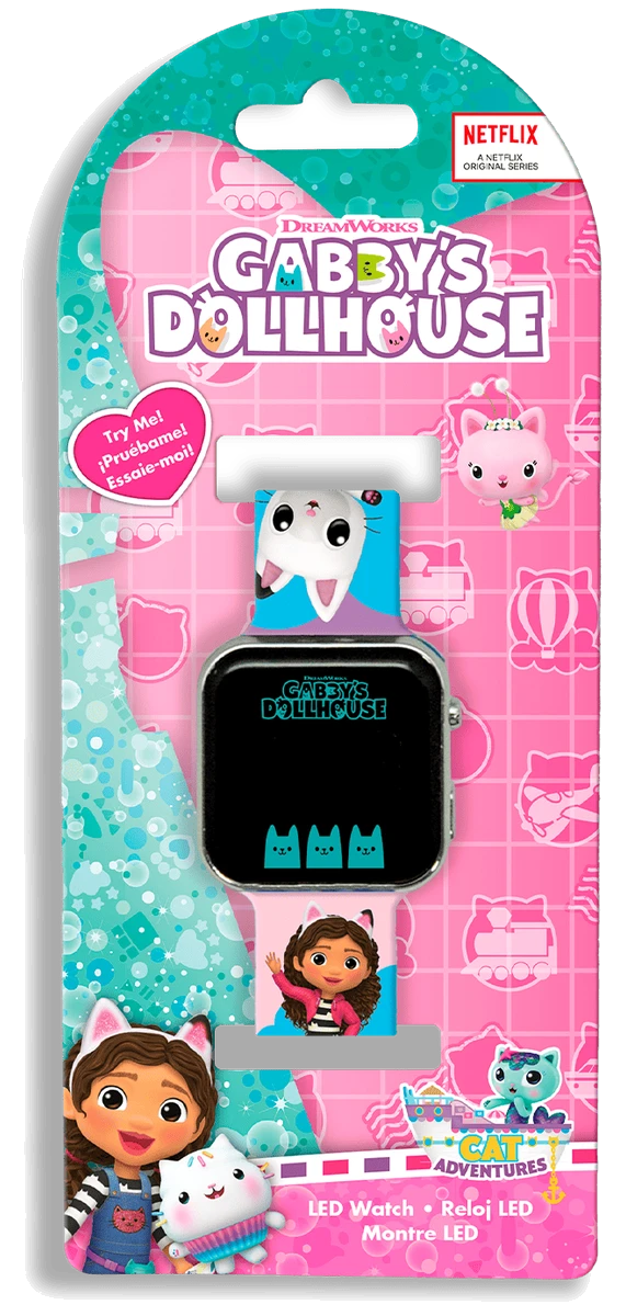 Годинник дитячий LED GABBY'S DOLLHOUSE