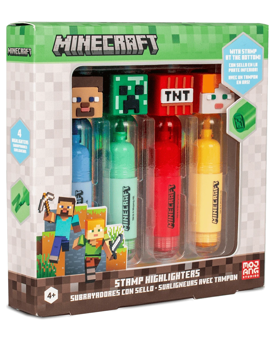 Набір із 4 маркерів з топперами MINECRAFT