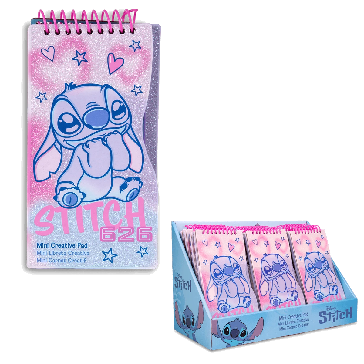 Блокнот-міні з набором стікерів і трафаретів STITCH
