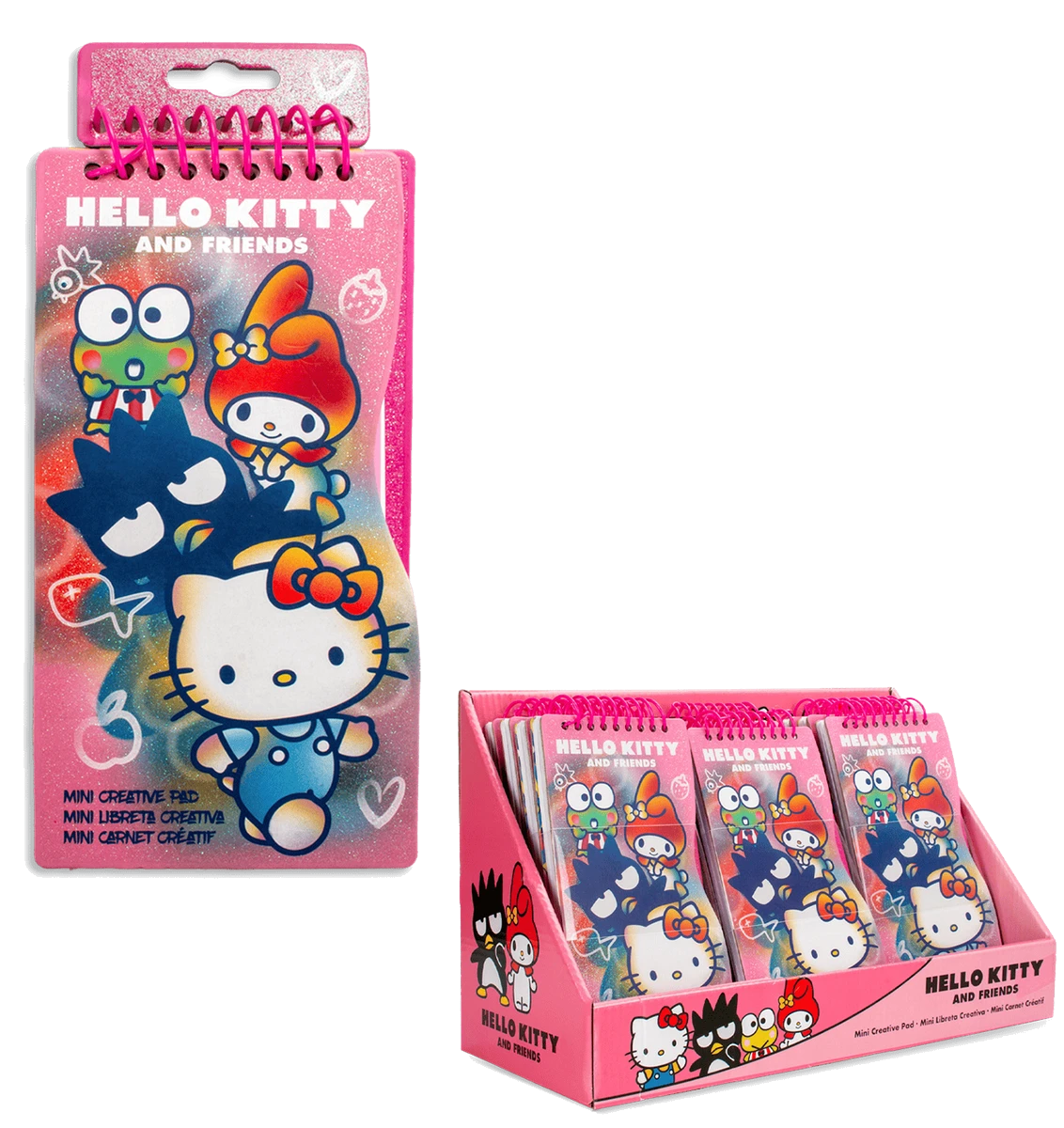 Блокнот-міні з набором стікерів і трафаретів HELLO KITTY&FRIENDS