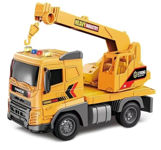 Іграшка CARS S Кран жовтий 1:20 (інерція, звук, світло, кран рухається)