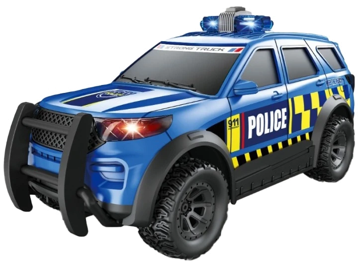 Іграшка CARS S Поліцейський джип синій 1:16 (інерція, звук, світло)