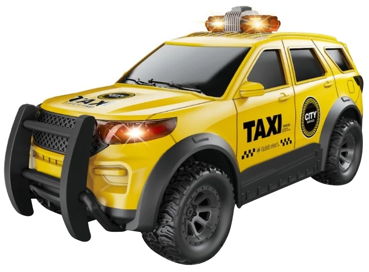 Іграшка CARS S Таксі джип 1:16 (інерція, звук, світло)