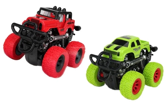 Іграшка CARS S Набір із 2 позашляховиків із вогняним колом (інерція, крутяться на одному місці, їдуть на задніх колесах)