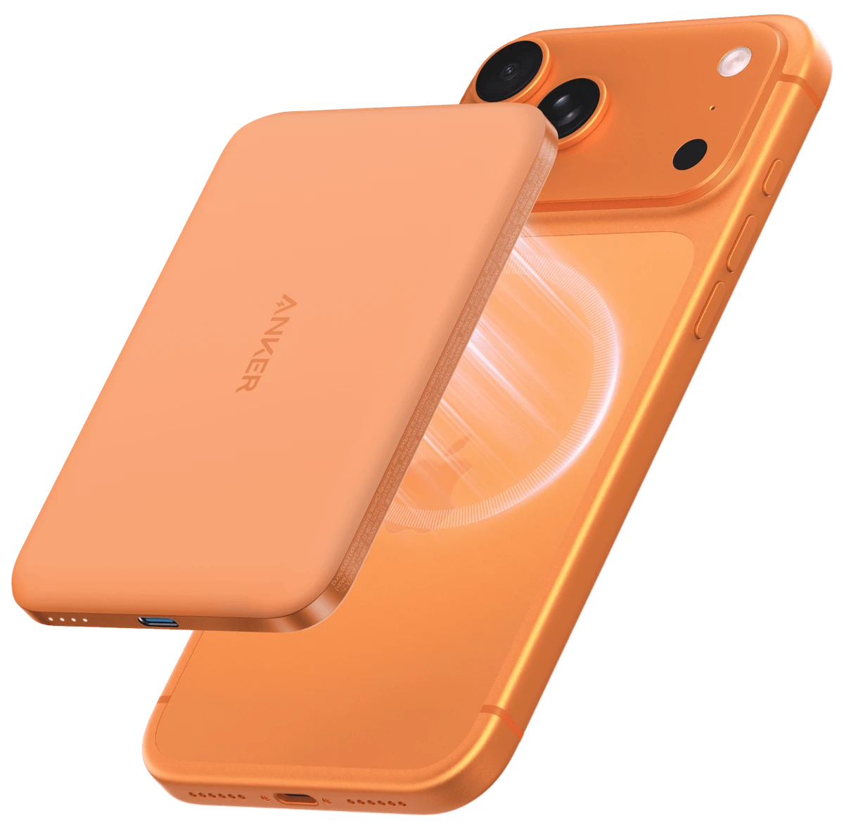 зовн. акум. ANKER Nano - 5000 mAh Qi2 15W MagGo Slim (Orange)