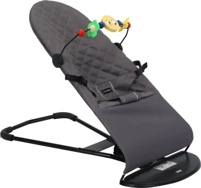 Дитячий шезлонг Kidilo DKL-601 Dark Grey (6928270766317)