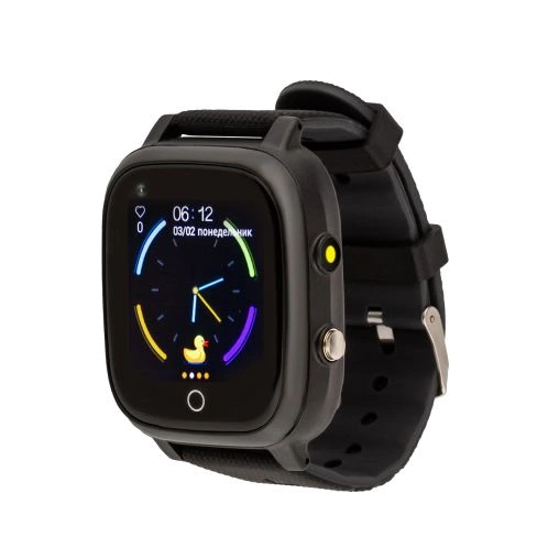 Дитячий смарт-годинник AmiGo GO005 4G WIFI Thermometer Black