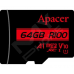 Карт. пам. Apacer microSDXC UHS-I 64GB R100 +SD
