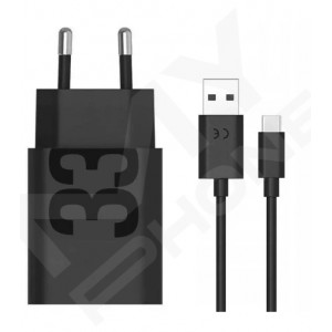 Зарядний пристрій MOTOROLA 33W USB-А +кабель 1m(MC-332L)ч
