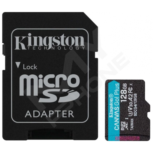 Карт. пам. Kingston microSDXC 128GB Canvas Go Plus Gen4 +ADP