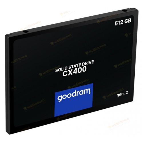 SSD накопичувач Goodram CX400 512GB GEN.2 SATAIII TLC (SSDPR-CX400-512-G2) (6613182)