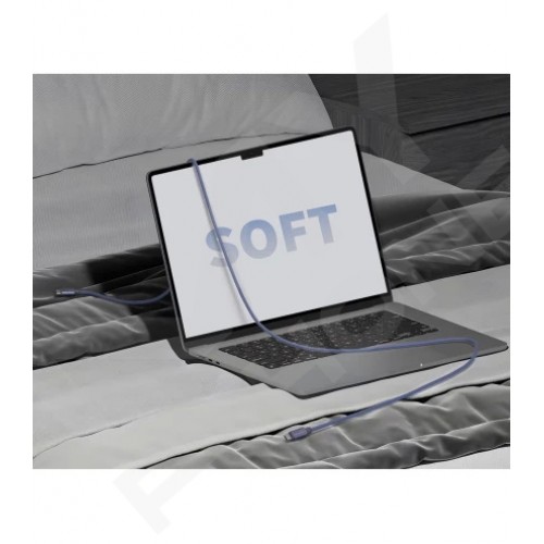 Кабель UMETRAVEL С6С Type-C/Type-С 1m siliсone блакитний