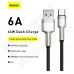 Кабель Baseus USB to Type-C 66W 2m (CAKF000201) чорний