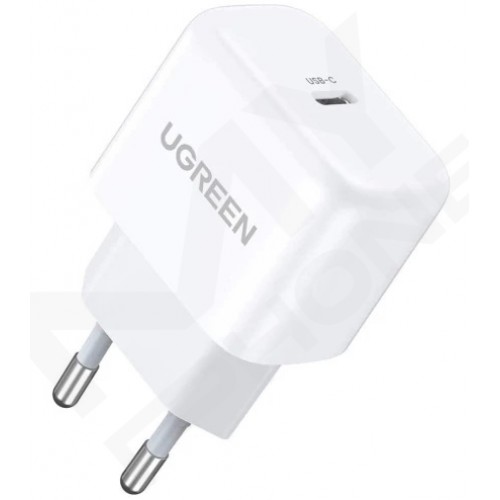 Зарядний пристрій UGREEN CD241 Mini Type-C 20W PD білий