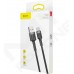 Кабель Baseus Cafule USB Type-C 1м чорно-сірий