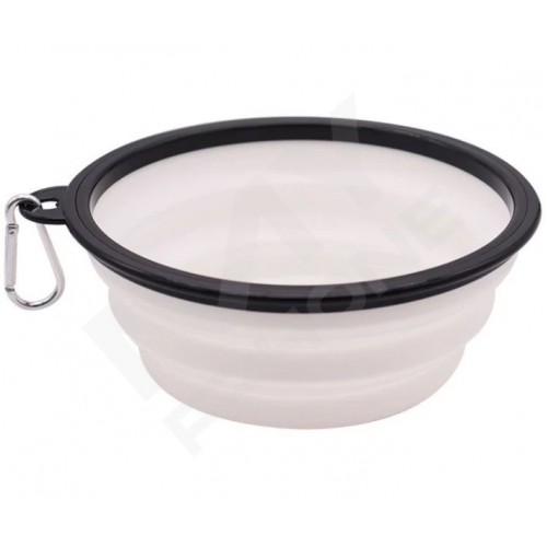 Складна миска для прогулянок з тваринами duogepet 350MlБілий