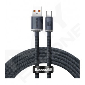 Кабель Baseus USB to Type-C 100W 2m (CAJY000501) чорний
