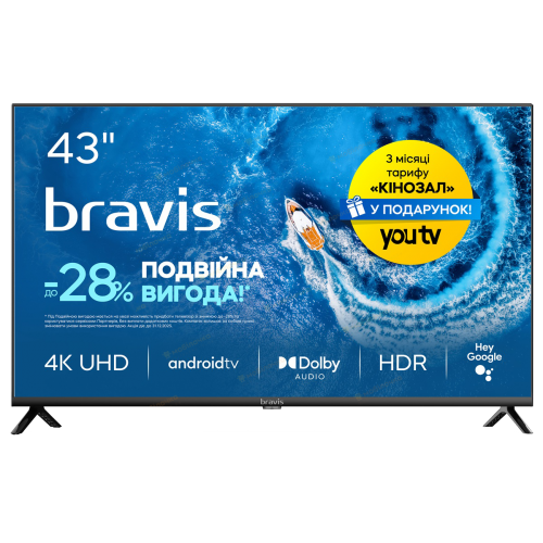 LED-телевізор Bravis 43K6000U  (6999004)
