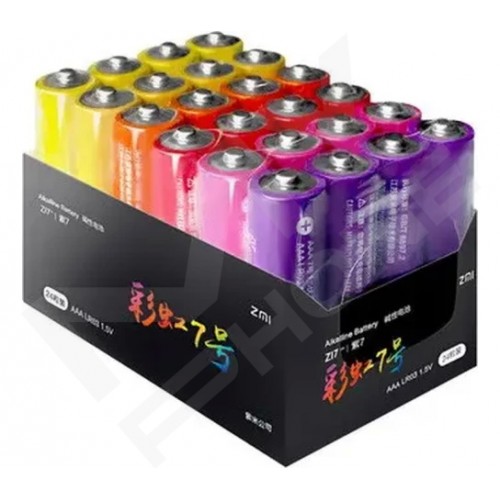 Батарейка ZMI Rainbow AAA Alkaline (AA724) 24шт/бл