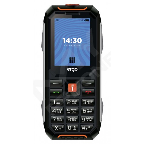 Мобільний телефон ERGO E182 Dual Sim Black orange (7216419)