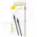 Кабель Baseus Type-C PD2.0 60W(20V 3A)2m(CATKLF-HG1)сіро-чор