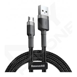 Кабель Baseus USB to Micro 2.4A 1m (CAMKLF-BG1) Gray/Black