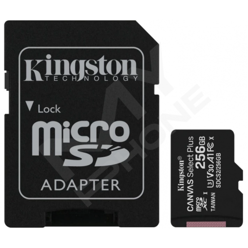 Карт. пам. Kingston microSDXC UHS-I 100R A1 256GB class 10+а