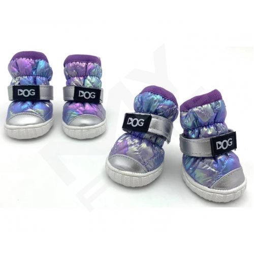 Взуття для собак Pet DOG Teddy shoes розмір L Фіолетовий