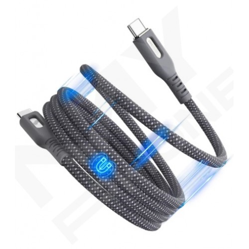 Кабель UMETRAVEL C7C Type-C/Type-С 1m nylon сірий