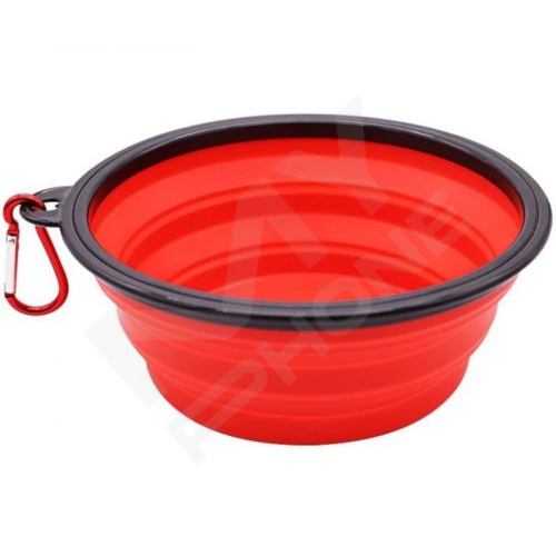 Складна миска для прогул з тваринами duogepet 350Ml Червоний