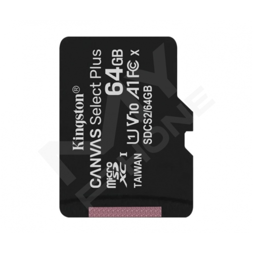 Карт. пам. Kingston microSDXC UHS-I 100R A1 64GB class 10+ad