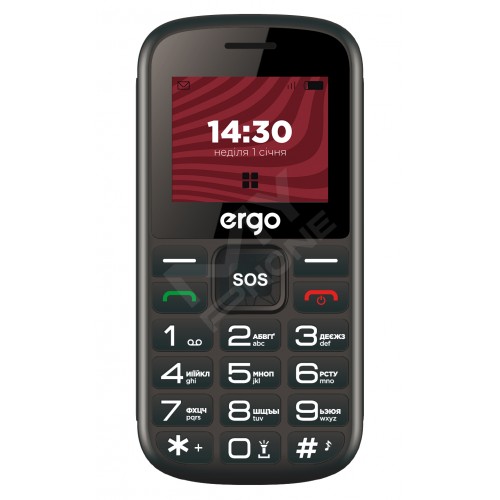 Мобільний телефон ERGO R202 Dual Sim Black (7137269)