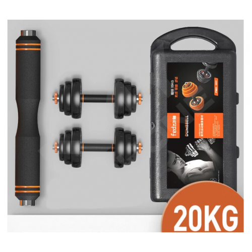 Гантель FED 20 кг чорна