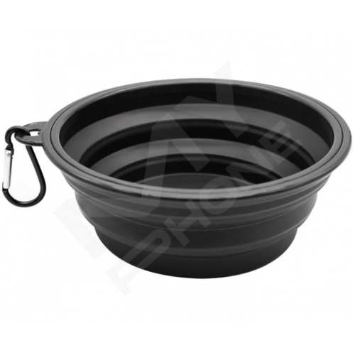 Складна миска для прогул з тваринами duogepet 350Ml Чорний