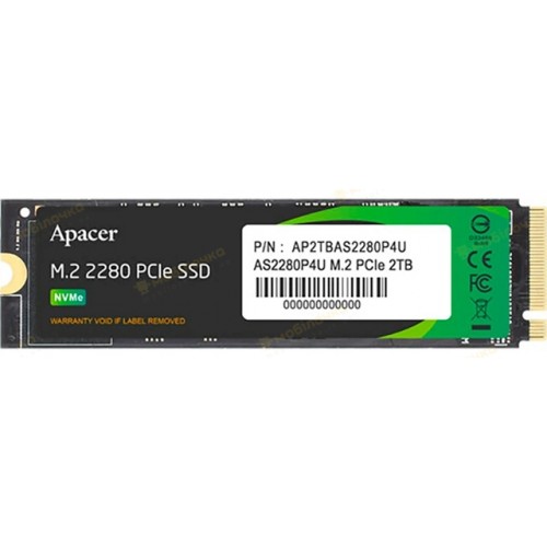SSD накопичувач Apacer AS2280P4U M.2 PCIe 256GB (AP256GAS2280P4U-1) (7023448)